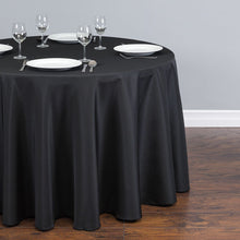 Load image into Gallery viewer, 108 in. Round Polyester Tablecloth (20 Colors)