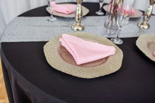 Load image into Gallery viewer, Bargain 120 In. Round Polyester Tablecloth Black