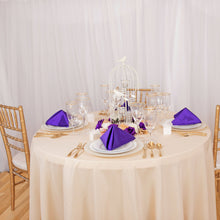 Load image into Gallery viewer, Bargain 120 In. Round Polyester Tablecloth Beige