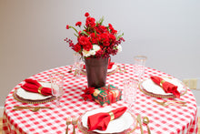 Load image into Gallery viewer, 120 in. Round Polyester Tablecloth Checkered (4 Colors)