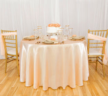 Load image into Gallery viewer, 120 in. Round Satin Tablecloth (14 Colors)