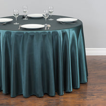 Load image into Gallery viewer, 120 in. Round Satin Tablecloth (14 Colors)