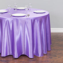Load image into Gallery viewer, 120 in. Round Satin Tablecloth (14 Colors)