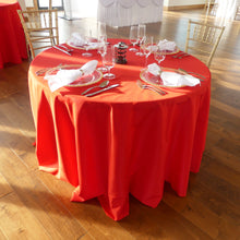 Load image into Gallery viewer, 108 in. Round Polyester Tablecloth (20 Colors)
