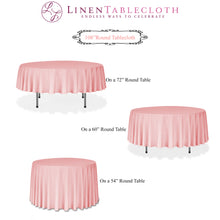 Load image into Gallery viewer, 108 in. Round Polyester Tablecloth (20 Colors)