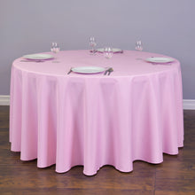 Load image into Gallery viewer, 120 In. Round Polyester Tablecloth (20 Colors)