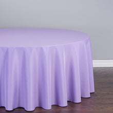 Load image into Gallery viewer, 120 In. Round Polyester Tablecloth (20 Colors)