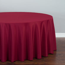 Load image into Gallery viewer, 120 In. Round Polyester Tablecloth (20 Colors)