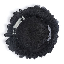Load image into Gallery viewer, Black Coral Glass Charger Plate 4/Pack