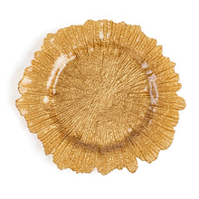 Load image into Gallery viewer, Coral Glass Charger Plate 4/Pack