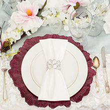 Load image into Gallery viewer, Coral Glass Charger Plate 4/Pack