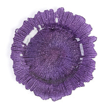 Load image into Gallery viewer, Coral Glass Charger Plate 4/Pack