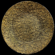 Load image into Gallery viewer, 13 in. Mangata Glass Charger Plate Gold 4/Pack