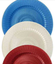 Load image into Gallery viewer, Sunburst Glass Charger Plate 4/Pack, (4 colors)