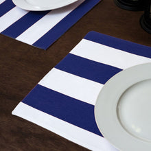Load image into Gallery viewer, 13 X19 in. Striped Collection Cotton Placemats 4/Pack