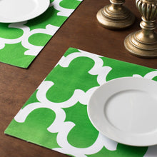 Load image into Gallery viewer, 13 X 19 in. Trellis Design Cotton Placemats 4/Pack (7 Colors)