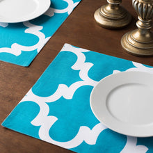 Load image into Gallery viewer, 13 X 19 in. Trellis Design Cotton Placemats 4/Pack (7 Colors)