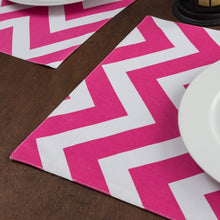 Load image into Gallery viewer, 13 X 19 in. Chevron Cotton Placemats 4/Pack (13 Colors)