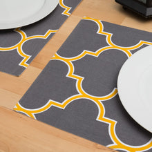 Load image into Gallery viewer, 13 X 19 in. Trellis Design Cotton Placemats 4/Pack (7 Colors)