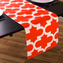 Load image into Gallery viewer, 13 X 90 in. Trellis Design Cotton Table Runner (9 colors)