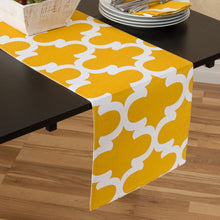 Load image into Gallery viewer, 13 X 90 in. Trellis Design Cotton Table Runner (9 colors)