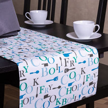 Load image into Gallery viewer, 13 X 90 in. Chef Print Cotton Table Runner (3 Colors)