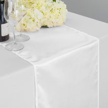 Load image into Gallery viewer, 14 x 108 in. Satin Table Runner White