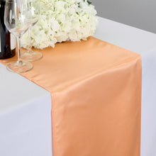 Load image into Gallery viewer, 14 x 108 in. Satin Table Runner Peach