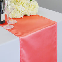 Load image into Gallery viewer, 14 x 108 in. Satin Table Runner Coral