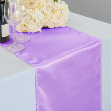 Load image into Gallery viewer, 14 x 108 in. Satin Table Runner Lavender