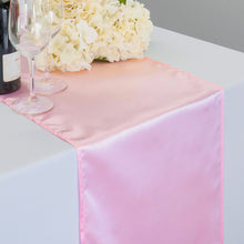 Load image into Gallery viewer, 14 x 108 in. Satin Table Runner Pink