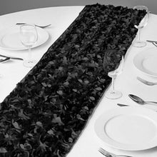 Load image into Gallery viewer, 14 X 108 in. Rosette Satin Table Runner (4 Colors)