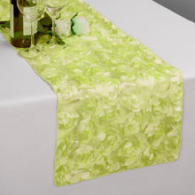 Load image into Gallery viewer, 14 X 108 in. Rosette Satin Table Runner (4 Colors)