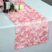 Load image into Gallery viewer, 14 X 108 in. Rosette Satin Table Runner (4 Colors)