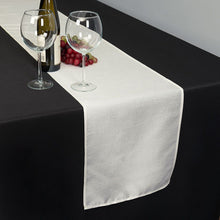 Load image into Gallery viewer, 14 X 108 in. Shantung Silk Table Runner Ivory