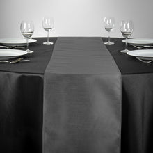 Load image into Gallery viewer, 14 X 108 in. Shantung Silk Table Runner Charcoal