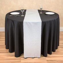 Load image into Gallery viewer, 14 X 108 in. Sequin Table Runner White