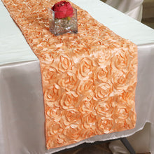 Load image into Gallery viewer, 14 X 108 in. Rosette Satin Table Runner (4 Colors)