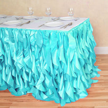 Load image into Gallery viewer, 14 ft. Curly Willow Table Skirt (13 Colors)