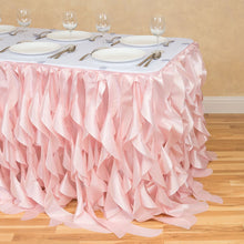 Load image into Gallery viewer, 14 ft. Curly Willow Table Skirt Light Pink