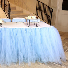 Load image into Gallery viewer, 21 ft. Tulle Tutu Table Skirt (6 Colors)