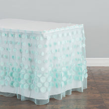 Load image into Gallery viewer, 14 ft. Cascading Ripples Table Skirt (6 Colors)