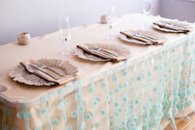 Load image into Gallery viewer, 14 ft. Cascading Ripples Table Skirt (6 Colors)