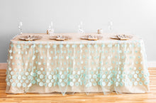 Load image into Gallery viewer, 14 ft. Cascading Ripples Table Skirt (6 Colors)