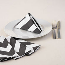 Load image into Gallery viewer, 16 X 16 in. Chevron Cotton Napkins 4/Pack (2 Colors)