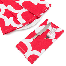 Load image into Gallery viewer, 19 X 19 in. Trellis Cotton Napkins 4/Pack