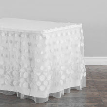 Load image into Gallery viewer, 21 ft. Cascading Ripples Table Skirt (6 Colors)