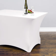 Load image into Gallery viewer, 8 ft. Rectangular Stretch Tablecloth (7 Colors)