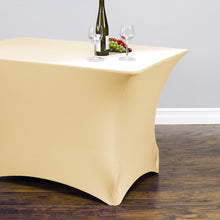 Load image into Gallery viewer, 8 ft. Rectangular Stretch Tablecloth Gold