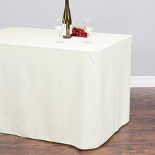 Load image into Gallery viewer, 6 ft. Fitted Polyester Tablecloth Ivory